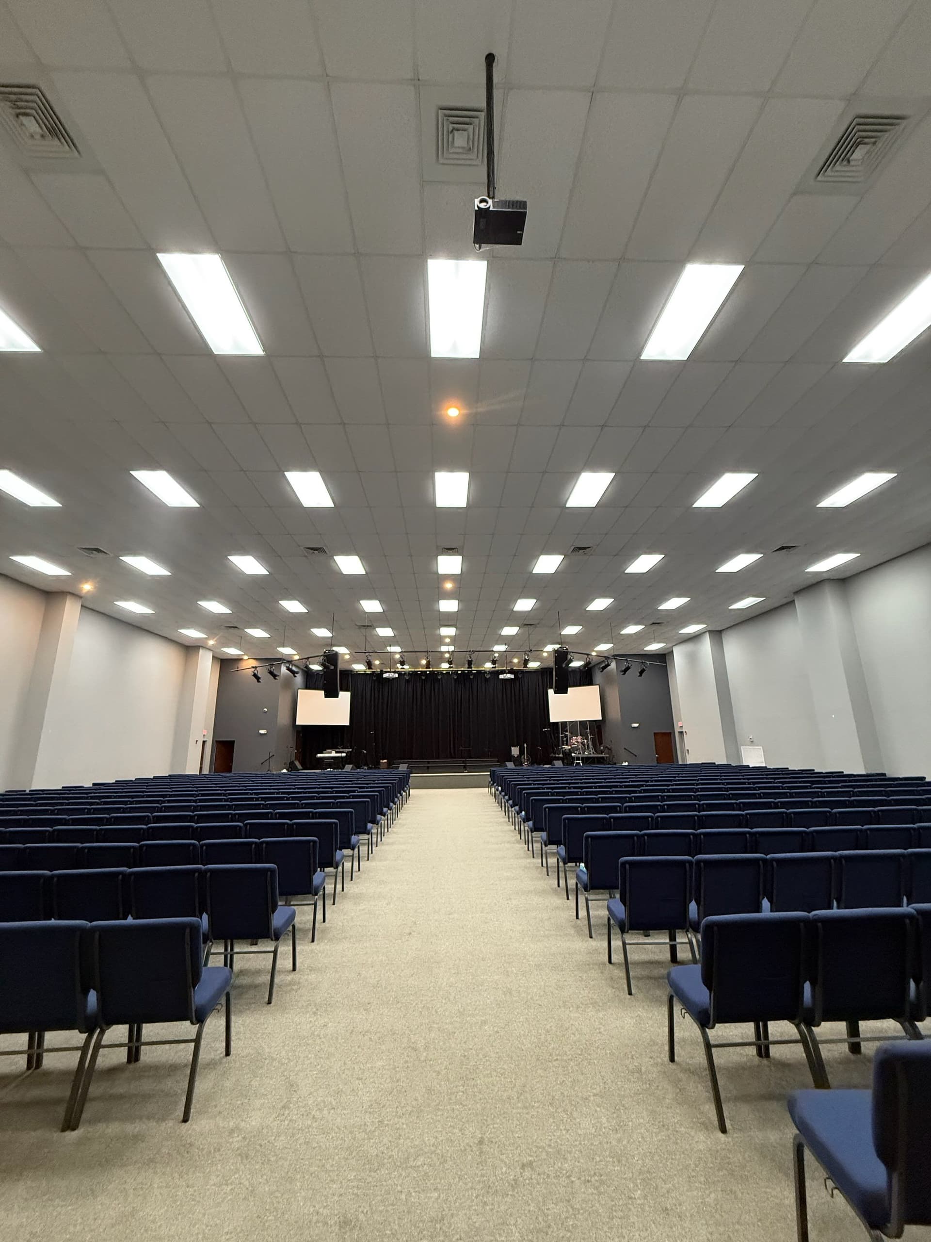 Auditorium Lighting Transformation Shines Bright image