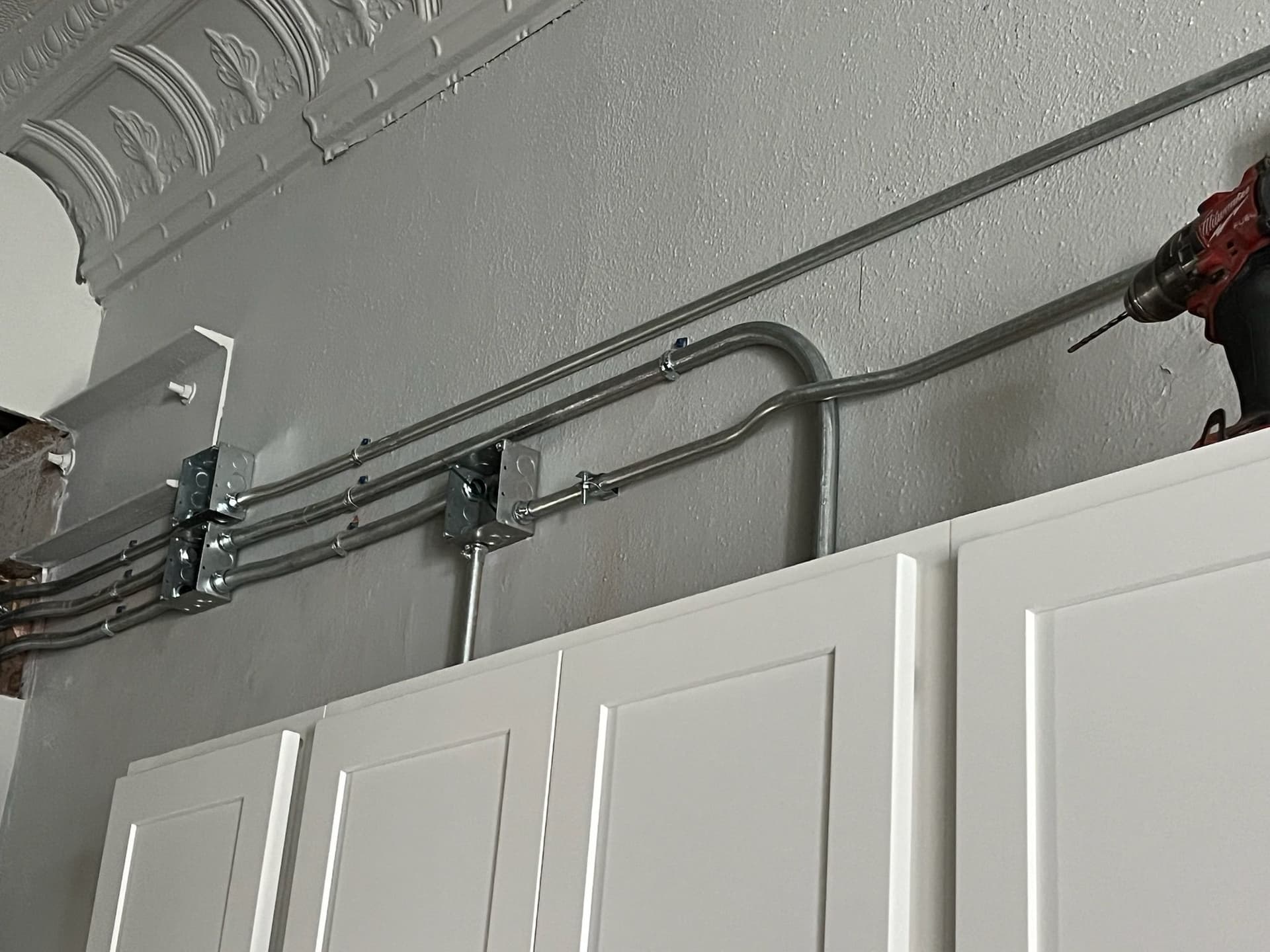 Stylish Exposed Conduit in Modern Home Updates image
